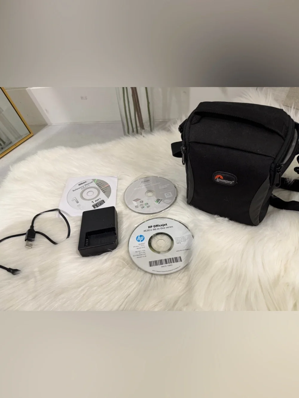 Nikon 1 AW1 White Compact Waterproof Shockproof Digital Camera + Accessories